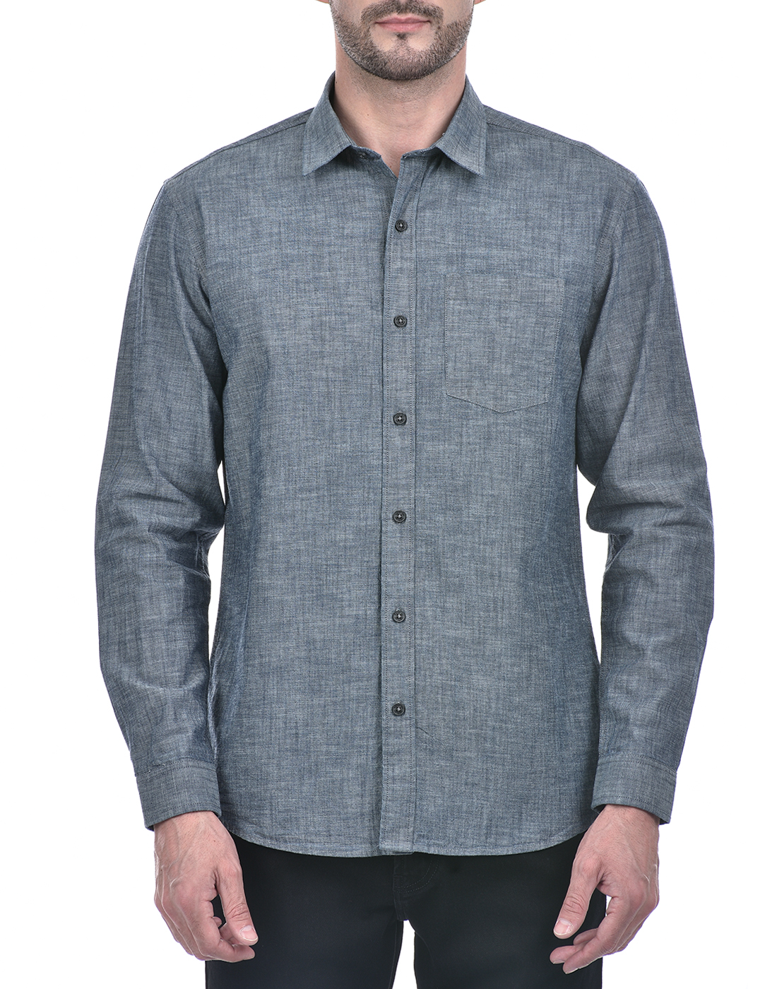 Numero Uno Men Solid Grey Shirt